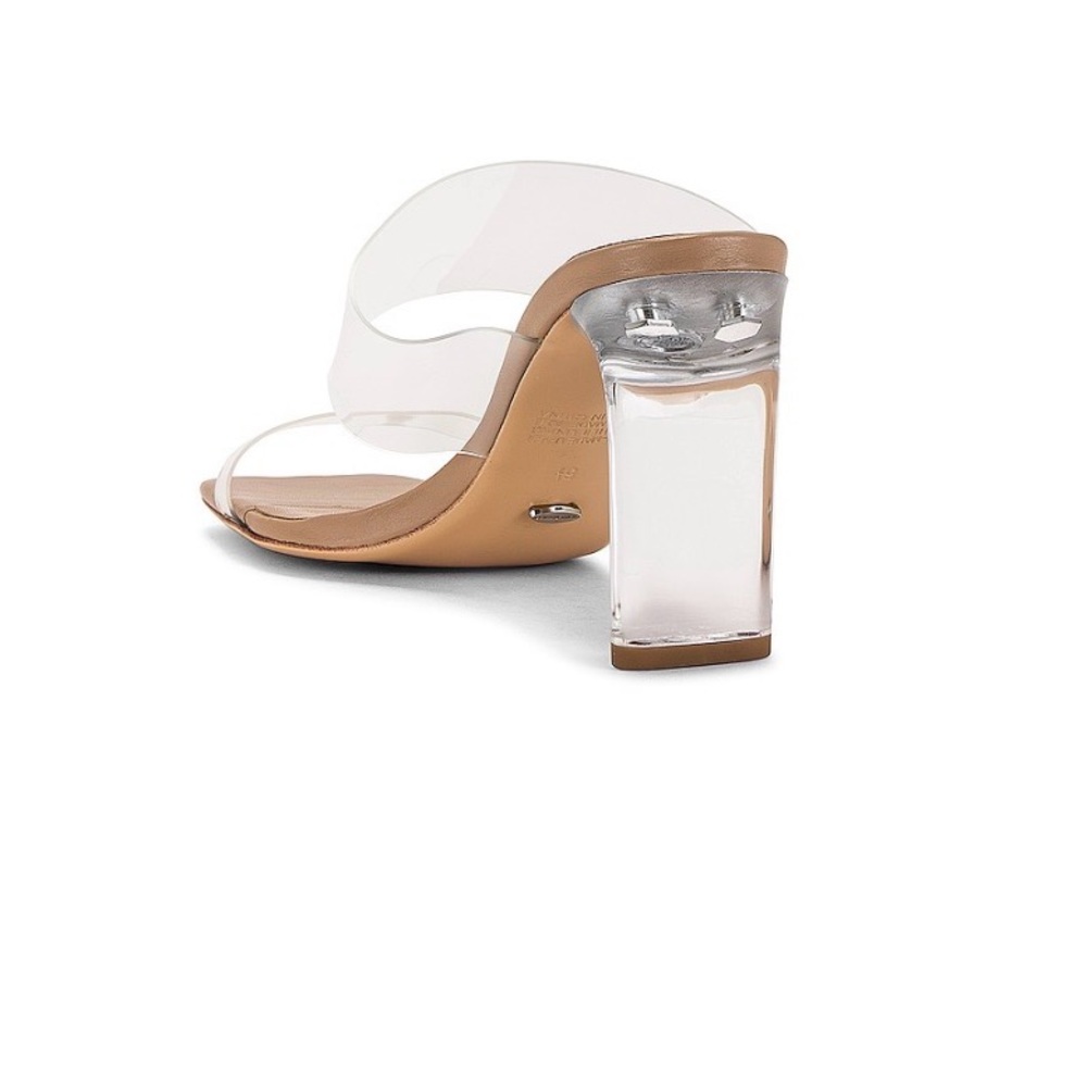 Tony Bianco Tan Slide Heels - Women's Fashion Sandals - Picture 5 of 6